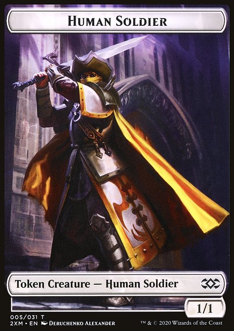 Human Soldier Token [Double Masters Tokens]
