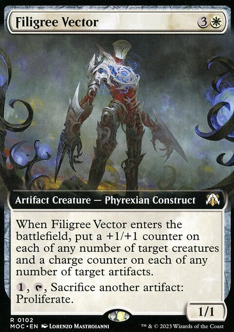 Filigree Vector (Extended Art) [March of the Machine Commander]