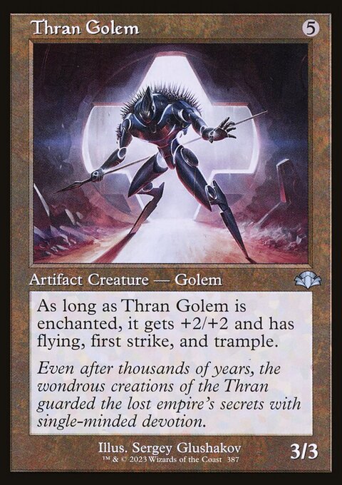 Thran Golem (Retro) [Dominaria Remastered]
