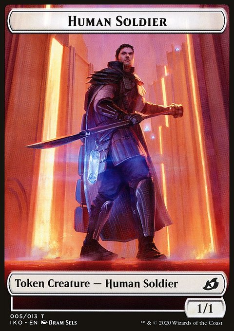 Human Soldier Token (005/013) [Ikoria: Lair of Behemoths Tokens]