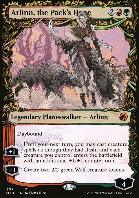 Arlinn, the Pack's Hope // Arlinn, the Moon's Fury (Showcase Equinox) [Innistrad: Midnight Hunt]
