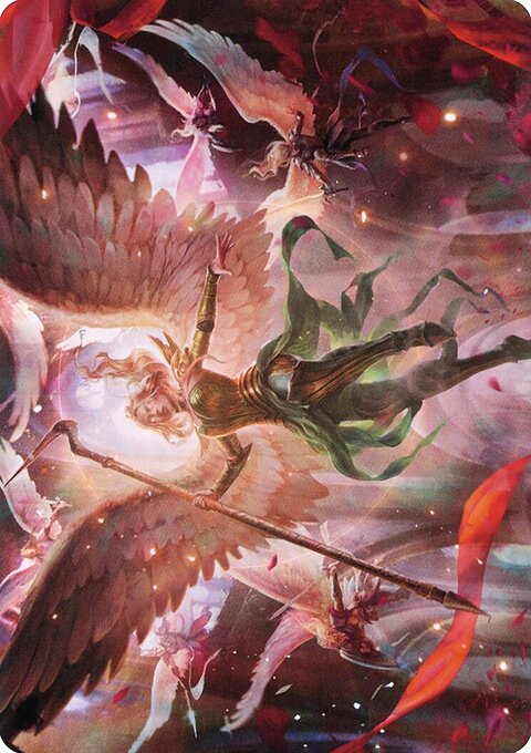 Sigarda's Summons Art Card (Gold-Stamped Signature) [Innistrad: Crimson Vow Art Series]