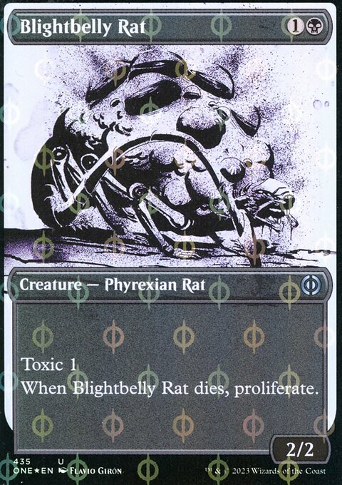 Blightbelly Rat (Showcase Ichor Step-and-Compleat Foil) [Phyrexia: All Will Be One]