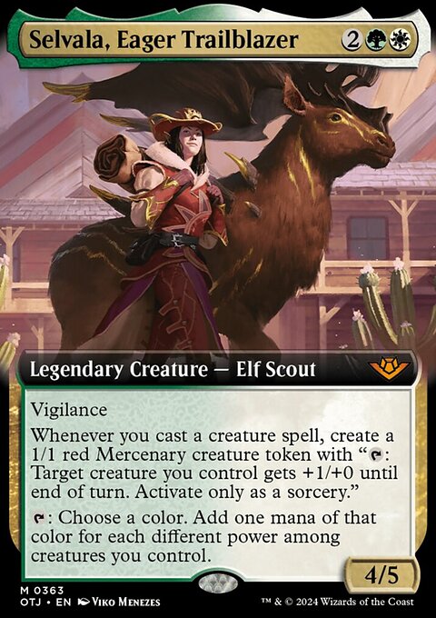 Selvala, Eager Trailblazer (Extended Art) [Outlaws of Thunder Junction]
