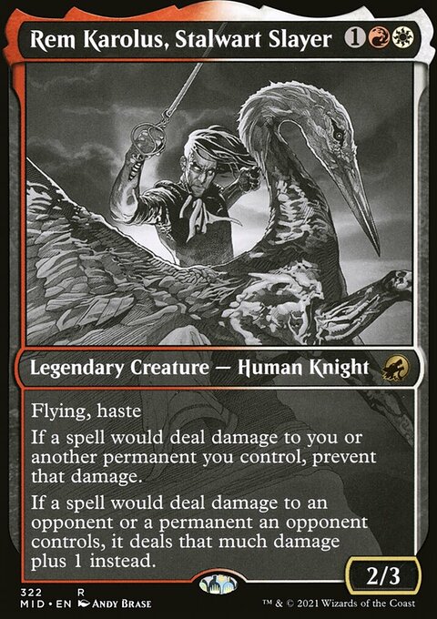 Rem Karolus, Stalwart Slayer (Showcase Eternal Night) [Innistrad: Midnight Hunt]
