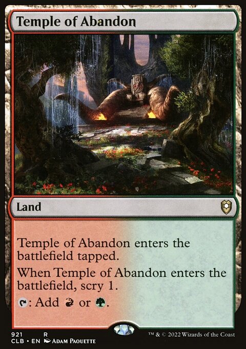 Temple of Abandon [Commander Legends: Battle for Baldur's Gate]