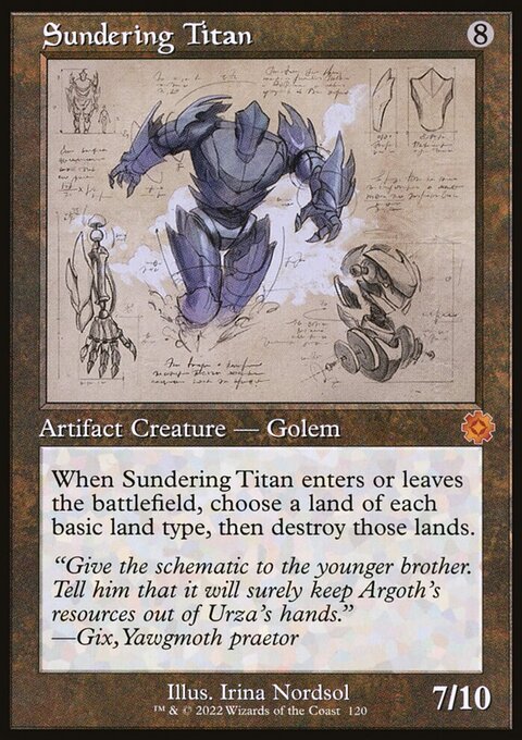 Sundering Titan (Retro Schematic) [The Brothers' War Retro Artifacts]