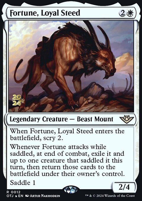 Fortune, Loyal Steed [Outlaws of Thunder Junction Prerelease Promos]