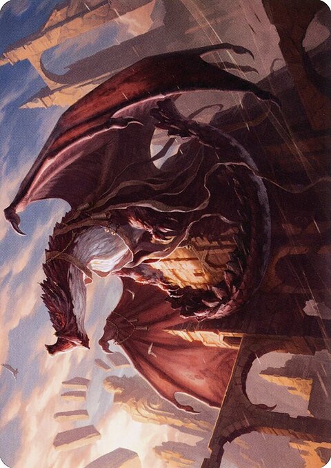 Velomachus Lorehold Art Card (Gold-Stamped Signature) [Strixhaven: School of Mages Art Series]