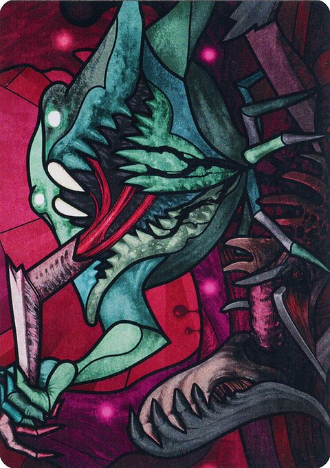 Yargle, Glutton of Urborg Art Card (Gold-Stamped Signature) [March of the Machine Art Series]