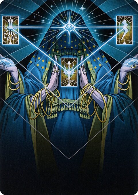 Strategic Planning Art Card (Gold-Stamped Signature) [Strixhaven: School of Mages Art Series]