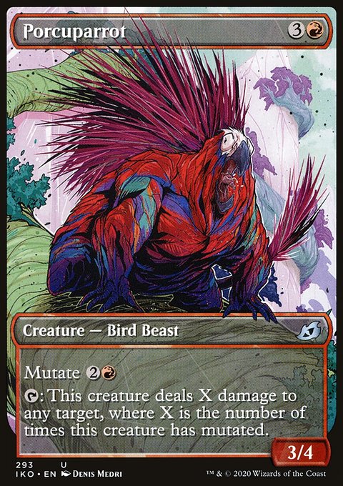 Porcuparrot (Showcase) [Ikoria: Lair of Behemoths]