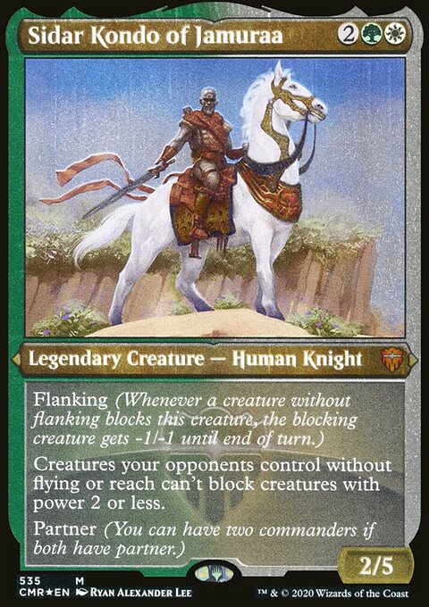 Sidar Kondo of Jamuraa (Etched) [Commander Legends]