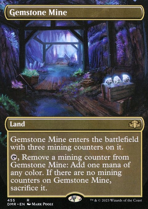 Gemstone Mine (Borderless Alternate Art) [Dominaria Remastered]