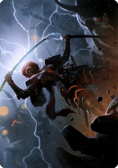 Raiyuu, Storm's Edge Art Card [Kamigawa: Neon Dynasty Art Series]