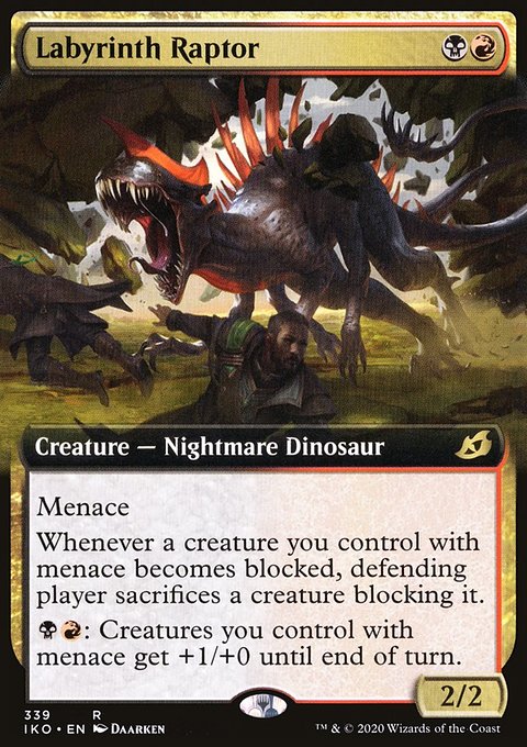 Labyrinth Raptor (Extended Art) [Ikoria: Lair of Behemoths]