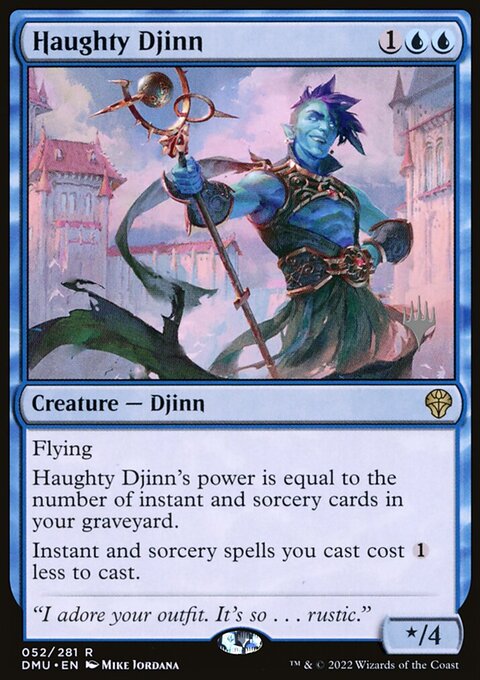 Haughty Djinn (Promo Pack) [Dominaria United Promos]