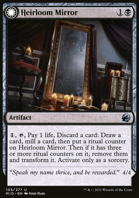 Heirloom Mirror // Inherited Fiend [Innistrad: Midnight Hunt]