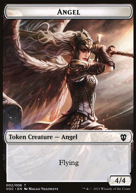 Angel // Clue Double-Sided Token [Innistrad: Crimson Vow Commander Tokens]