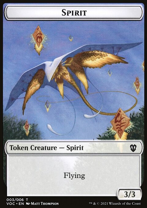 Spirit (003) // Thopter Double-Sided Token [Innistrad: Crimson Vow Commander Tokens]