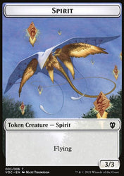 Spirit (003) // Thopter Double-Sided Token [Innistrad: Crimson Vow Commander Tokens]