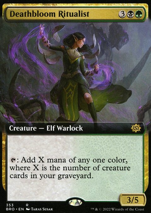Deathbloom Ritualist (Extended Art) [The Brothers' War]