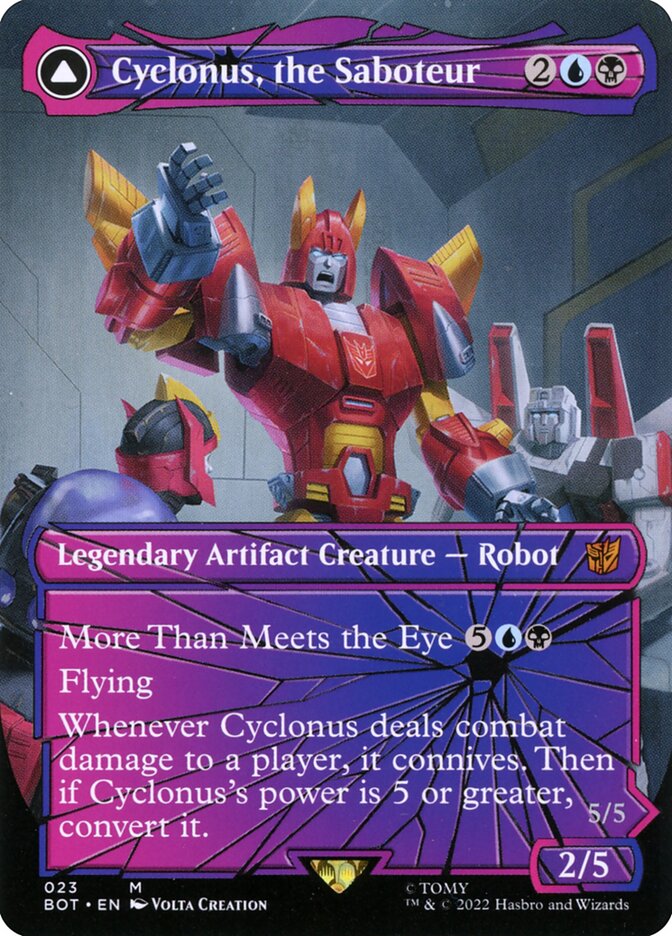 Cyclonus, the Saboteur // Cyclonus, Cybertronian Fighter (Shattered Glass) [Transformers]
