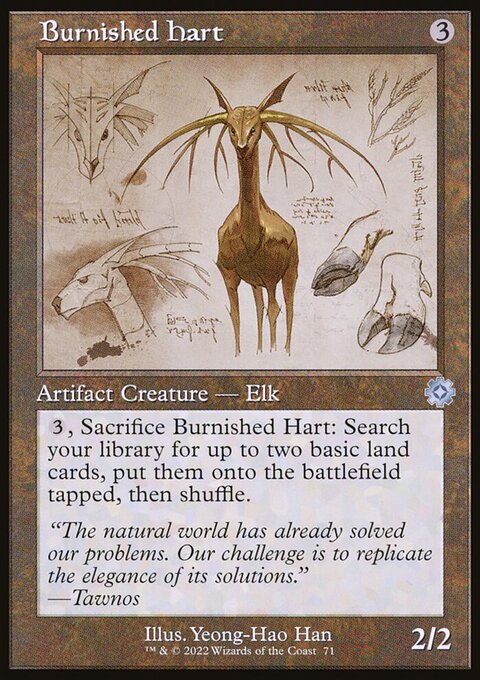 Burnished Hart (Retro Schematic) (Serialized) [The Brothers' War Retro Artifacts]