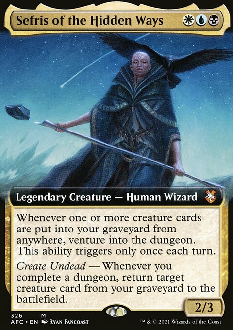 Sefris of the Hidden Ways (Extended Art) [Dungeons & Dragons: Adventures in the Forgotten Realms Commander]