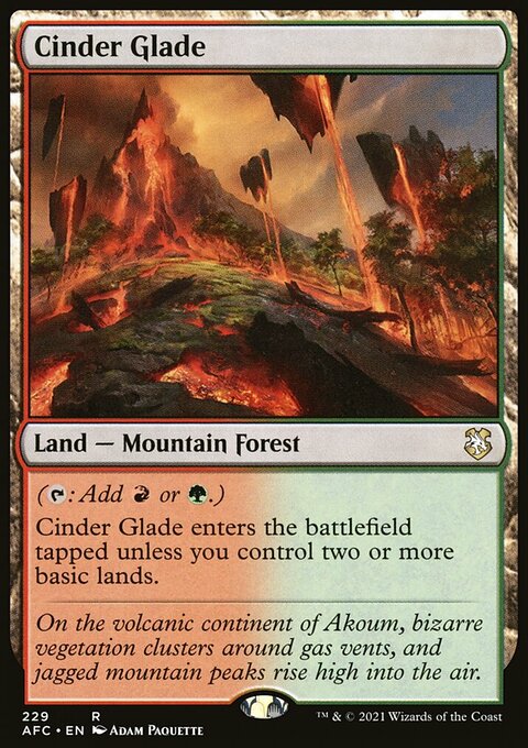 Cinder Glade [Dungeons & Dragons: Adventures in the Forgotten Realms Commander]