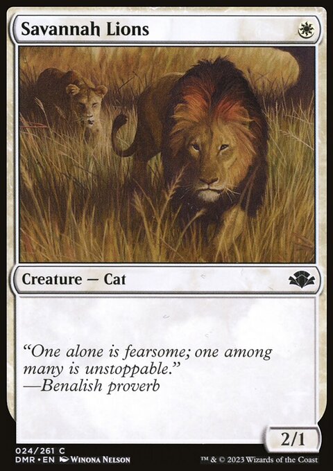 Savannah Lions [Dominaria Remastered]