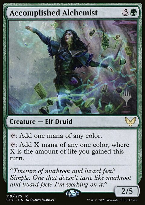 Accomplished Alchemist (Promo Pack) [Strixhaven: School of Mages Promos]