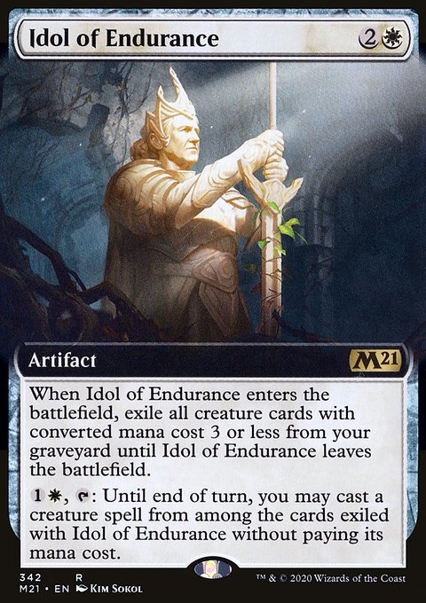 Idol of Endurance (Extended Art) [Core Set 2021]