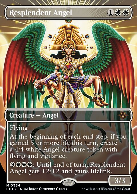 Resplendent Angel (Borderless) [The Lost Caverns of Ixalan]