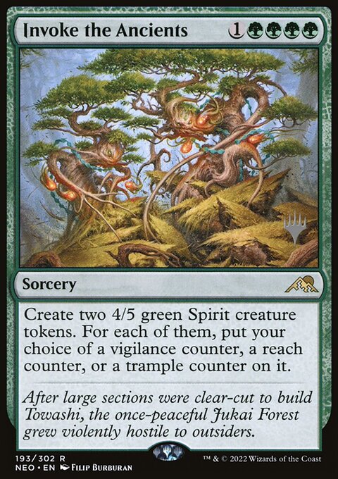 Invoke the Ancients (Promo Pack) [Kamigawa: Neon Dynasty Promos]