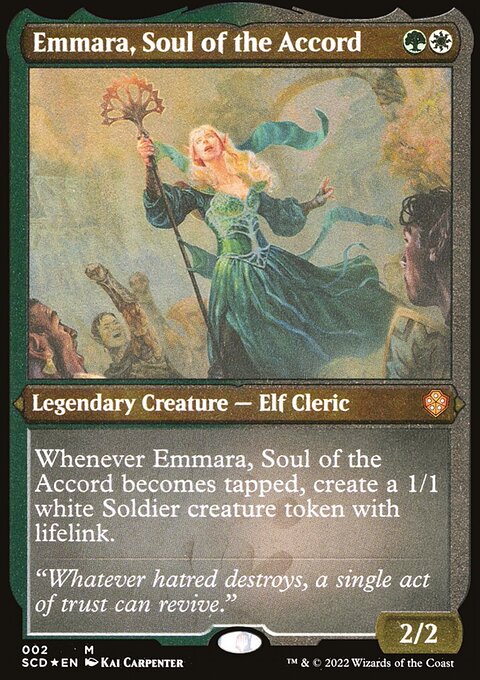 Emmara, Soul of the Accord (Foil Etched) [Starter Commander Decks]