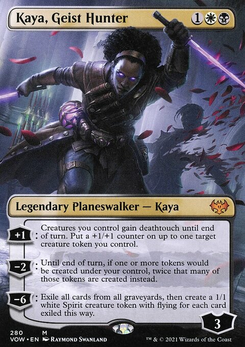Kaya, Geist Hunter (Borderless) [Innistrad: Crimson Vow]