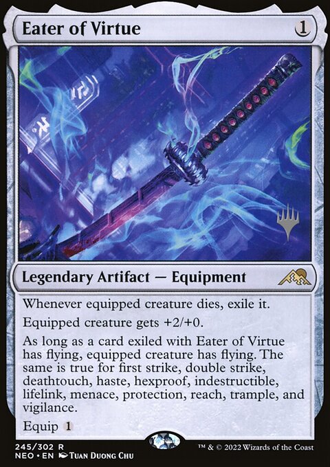 Eater of Virtue [Kamigawa: Neon Dynasty Prerelease Promos]