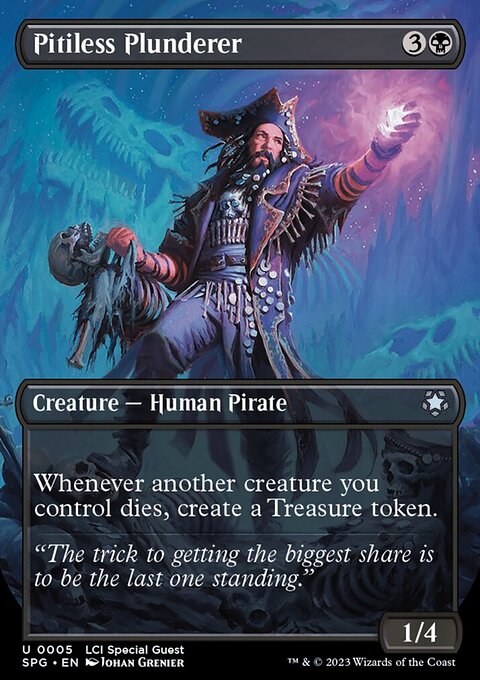 Pitiless Plunderer (Borderless) [The Lost Caverns of Ixalan Special Guests]
