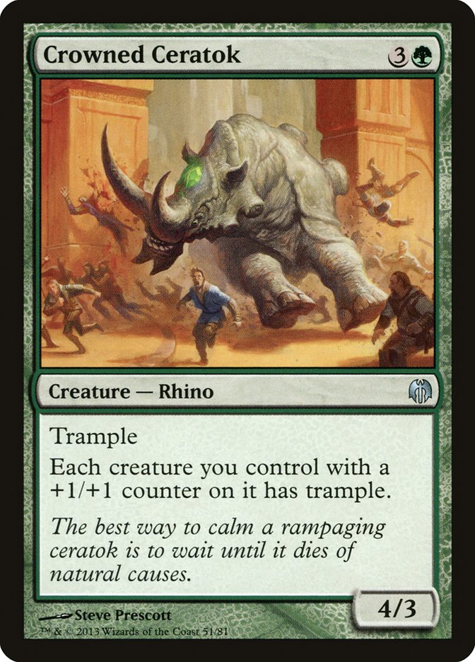 Crowned Ceratok [Duel Decks: Heroes vs. Monsters]