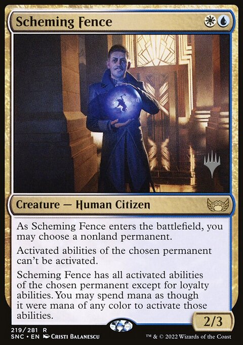 Scheming Fence (Promo Pack) [Streets of New Capenna Promos]