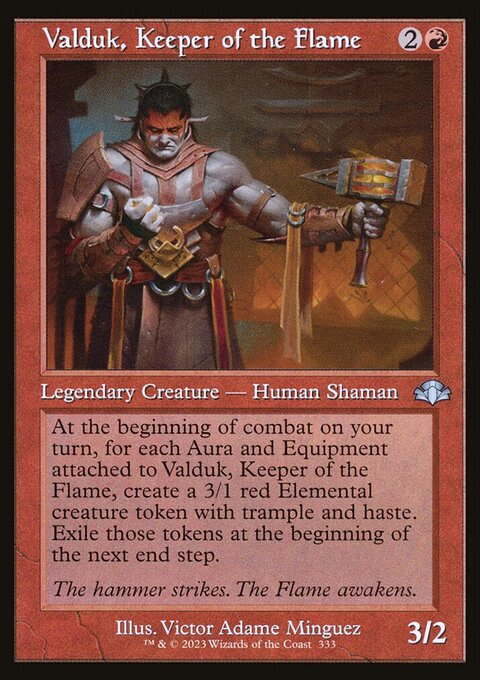 Valduk, Keeper of the Flame (Retro) [Dominaria Remastered]