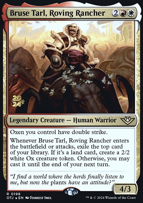 Bruse Tarl, Roving Rancher [Outlaws of Thunder Junction Prerelease Promos]