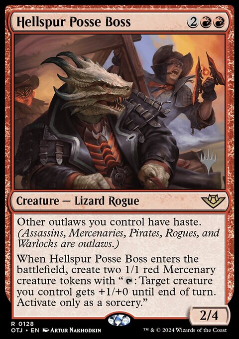 Hellspur Posse Boss (Promo Pack) [Outlaws of Thunder Junction Promos]