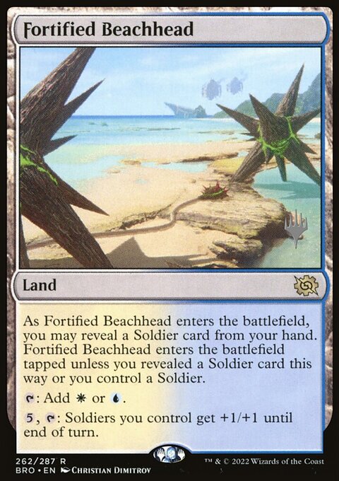 Fortified Beachhead [The Brothers' War Prerelease Promos]