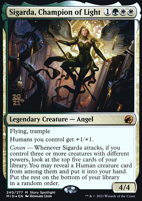 Sigarda, Champion of Light [Innistrad: Midnight Hunt Prerelease Promos]