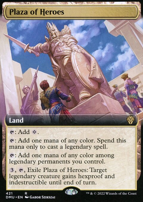 Plaza of Heroes (Extended Art) [Dominaria United]