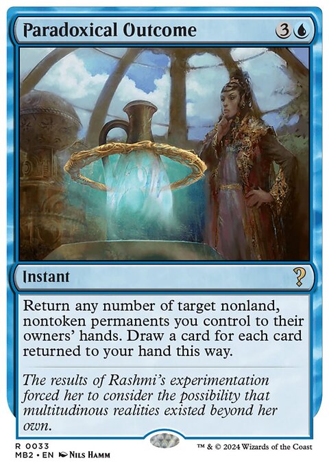 Paradoxical Outcome (White Border) [Mystery Booster 2]