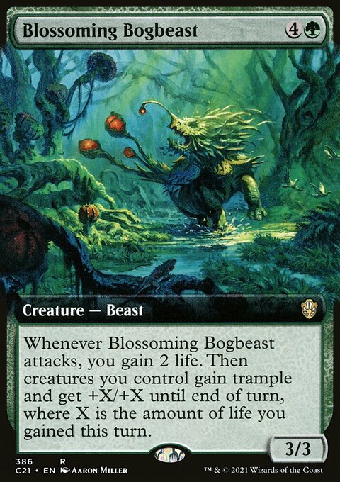 Blossoming Bogbeast (Extended Art) [Commander 2021]