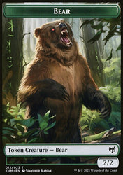 Treasure // Bear Double-Sided Token [Kaldheim Tokens]